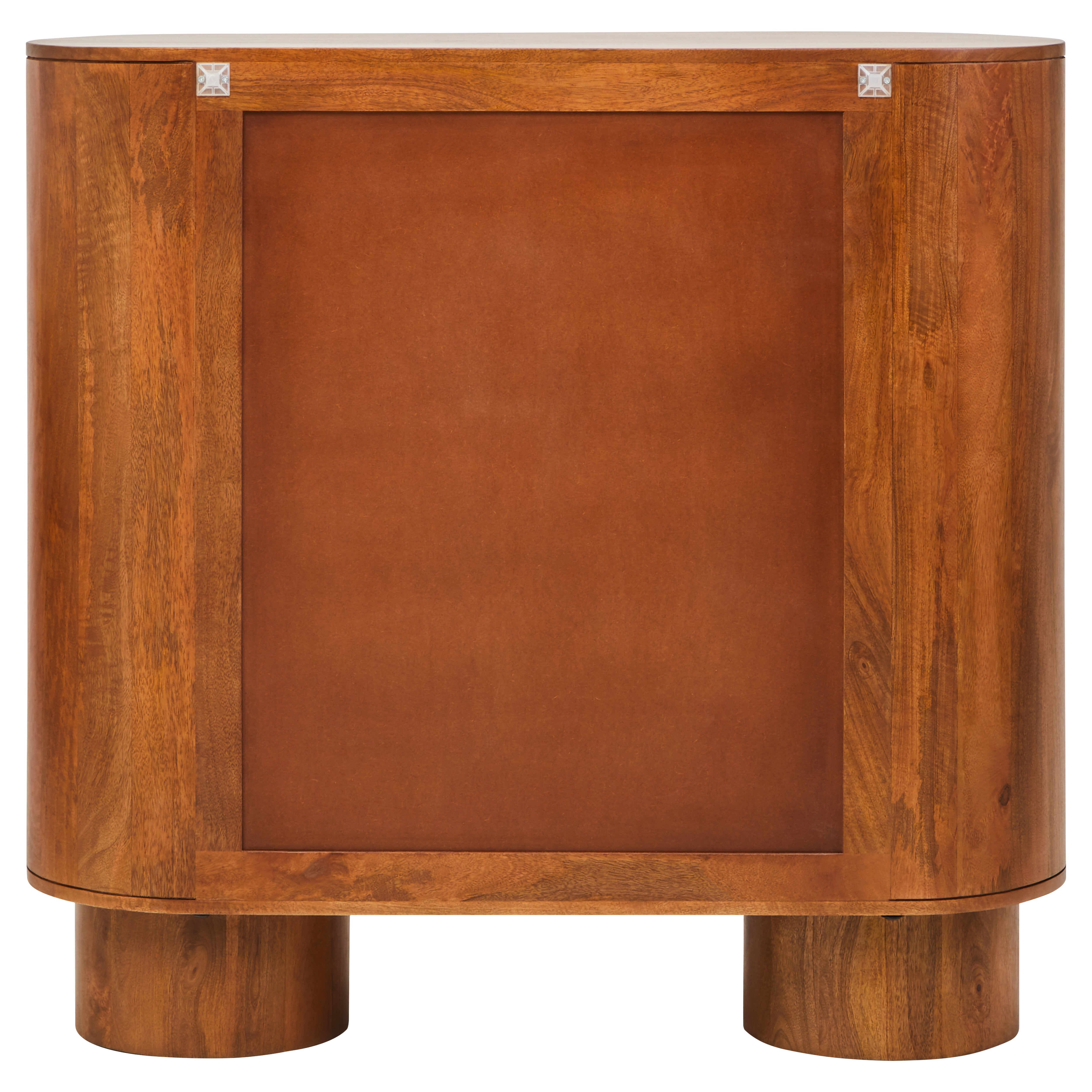 Chiara Carved Brown Mango Wood Cabinet